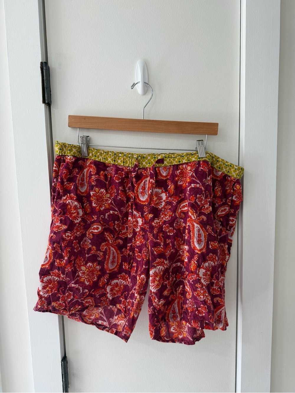 Sundance Cotton Patterned Shorts Size Large
